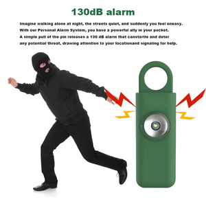 Llavero de <span class=keywords><strong>alarma</strong></span> de seguridad personal OEM de autodefensa de recarga de 130db con linterna <span class=keywords><strong>alarma</strong></span> personal de emergencia antiviolación - Product Image 4