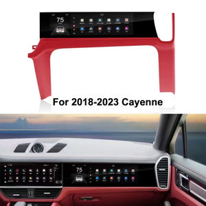 保时捷卡宴GTS Panamera安卓2017-2023汽车自动立体声全球定位系统多媒体播放器导航的2024升级副驾驶屏幕 - Product Image 4