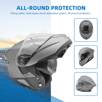 Casque de moto modulaire rabattable de haute qualité, casque de sport automobile Bluetooth, casques pour motos, fabrication personnalisée