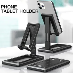 Support pliable pour tablette et téléphone portable, support de bureau réglable pour iPad, iPhone, Samsung