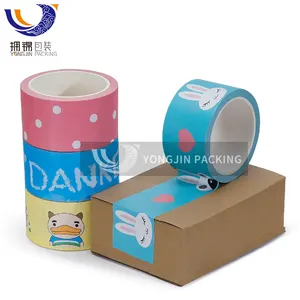 Chian-Cinta personalizada de agarre Kraft, cinta adhesiva de papel con logotipo