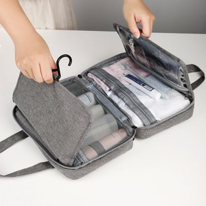 Bolsa <span class=keywords><strong>de</strong></span> Maquillaje con Separación para Artículos Secos y Húmedos, Bolsa <span class=keywords><strong>de</strong></span> Cosméticos <span class=keywords><strong>de</strong></span> <span class=keywords><strong>Viaje</strong></span> Plegable en 4 Partes, Organizador <span class=keywords><strong>de</strong></span> Cosméticos <span class=keywords><strong>de</strong></span> <span class=keywords><strong>Viaje</strong></span> Colgante para Kit Completo - Product Image 3