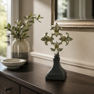 Ornement <span class=keywords><strong>de</strong></span> table en forme <span class=keywords><strong>de</strong></span> croix décorative traditionnelle en résine, fait main, pour anniversaire et décoration intérieure - Product Image 3