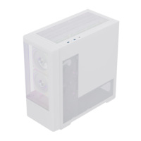Boîtier d'ordinateur en maille incurvée moderne, nouveau design, boîtier de PC de jeu de taille moyenne, carte mère ATX, châssis de PC de jeu