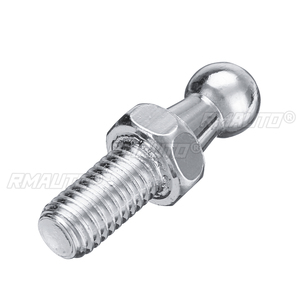 2 unidades de rótulas de bola universales plateadas de 10mm M8 para amortiguadores de gas de maletero y capó, con junta de válvula de resorte - Product Image 5