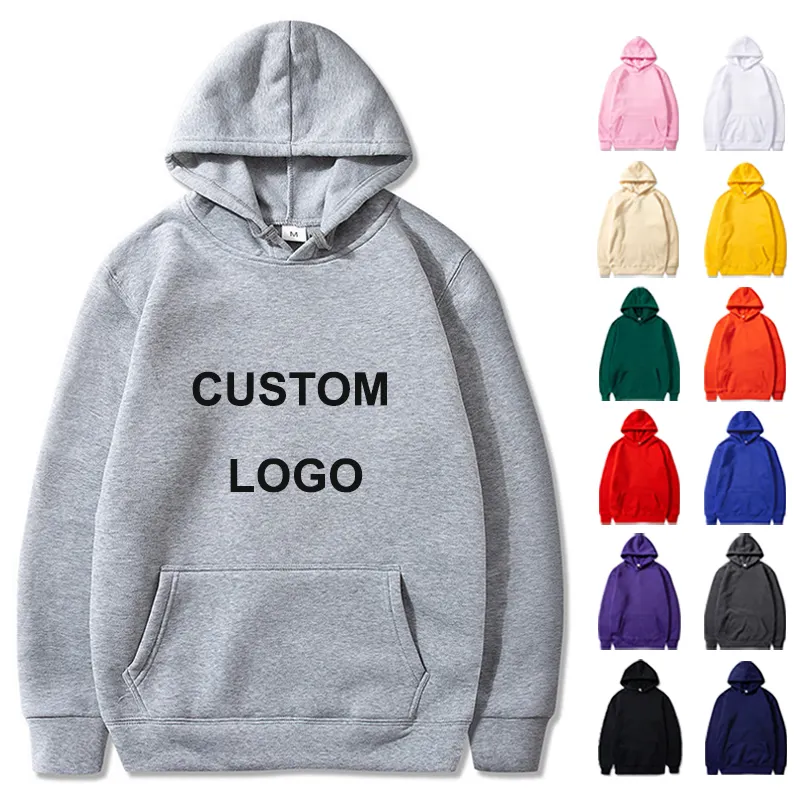 Custom Hoodie Manufacturers Designer Fleece Men's Hoodies & Sweatshirts Unisex Pullover Man Wholesale Plain Black Hoodies Men