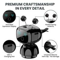 Robot diffuseur automatique intelligent à capteur pour grille d'aération, aromathérapie 100 ml, parfum longue durée 90 jours, décor LED, désodorisant de voiture en plastique