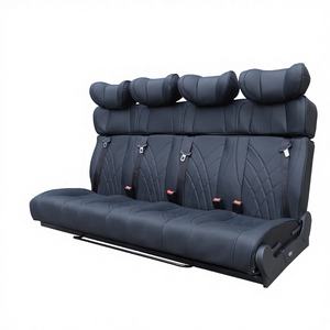 מושב רכב מתקפל מעור דמוי עור AutoLiuma, מושב אחורי לקרוואן, מושב מיטה להמרה - Product Image 6