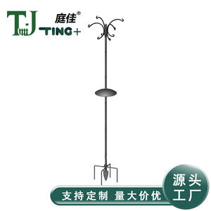 ขายึดที่ให้อาหารนกแบบโลหะ ดีไซน์เกลียว ขนาด 2.3 เมตร แบบเสียบลงดิน ทนทาน ใช้กลางแจ้งในสวน สำหรับแขวนให้อาหารและน้ำให้นก - Product Image 4