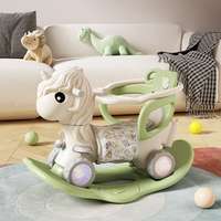 Cheval à Bascule Licorne, un Jouet Amusant pour Enfants, Produit Phare, Cheval à Bascule Écologique Adapté à une Utilisation Intérieure et Extérieure