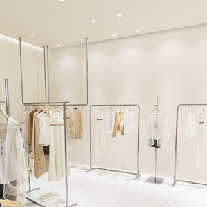 Kainice Vente au détail Usine personnalisée <span class=keywords><strong>pas</strong></span> <span class=keywords><strong>cher</strong></span> Boutique Vêtements suspendus Boutique Vêtements Showroom Vêtements Racks Affichage <span class=keywords><strong>Étagère</strong></span> suspendue - Product Image 2