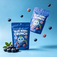 Sachets refermables de qualité alimentaire prêts à être expédiés pour bonbons Lemon Crunch, avec logo personnalisé imprimé, emballage pour snacks