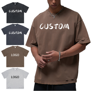 Mens <strong>Women's</strong> Vintage Ripped <strong>Funky</strong> Baggy Tee <strong>t</strong> <strong>Shirts</strong> Short Summer Washed Bedruckte <strong>t</strong> <strong>Shirts</strong> Wholesale Custom logo - Product Image 1