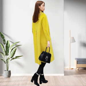 Ventes directes, manteau pour femme à manches longues, couleur unie, hiver, mode - Product Image 3