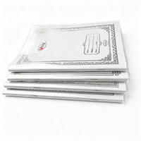Cuaderno de Ejercicios Árabe Personalizado A5 con Cubierta Protectora de Plástico Transparente, 80 Hojas de Papel Rayado, Encuadernación Cosida a Caballete para Estudiantes
