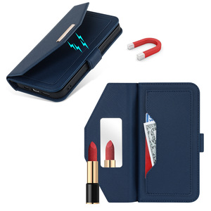 Custodia a Portafoglio in Pelle PU con Slot per Carte, Specchio e Laccetto a Tracolla per <span class=keywords><strong>iPhone</strong></span> 17 16 15 <span class=keywords><strong>14</strong></span> 11, Cover Magnetica con Supporto e Chiusura a Flip - Product Image 6