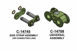 Chaînes de convoyeur LC 525 35 en acier allié forgé haute résistance, durables et robustes, pour la transmission de puissance, peinture automobile - Product Image 3