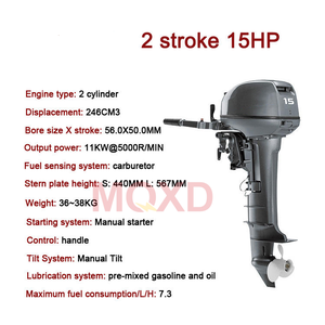 <span class=keywords><strong>Moteur</strong></span> <span class=keywords><strong>hors</strong></span>-<span class=keywords><strong>bord</strong></span> <span class=keywords><strong>4</strong></span> <span class=keywords><strong>temps</strong></span> de haute qualité 15 CV, <span class=keywords><strong>moteur</strong></span> de bateau à faible consommation de carburant pour bateaux de pêche - Product Image 2