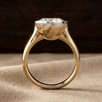 de bagues de fiançailles en Moissanite 2ct coupe poire S925 bagues en Moissanite en argent Sterling bijoux bague Moissanite
