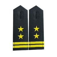Épaulettes personnalisées brodées, rayures écologiques thermocollantes/à coudre, écussons de mode brodés pour uniformes professionnels