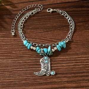 Collar de Aleación con Colgante de Cruz, Estilo Bohemio, Occidental, Vaquero, Cristiano, para Mujer, Tendencia Europea y Americana - Product Image 5