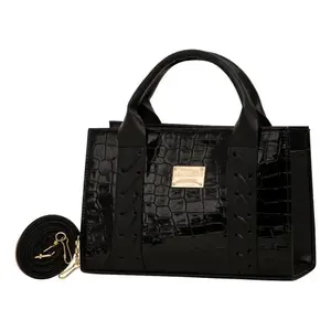 Bolso Bandolera Negro Fana Regina, Impermeable, Forro de Cuero PU, Cierre de Cremallera, Bolso de Hombro de Moda para Mujer, Uso Diario - Product Image 4