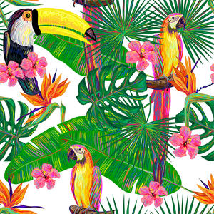 Atacado tecido de alta qualidade padrão de papagaio (5 padrões) impressos tecidos lisos para vestuário, cama, etc - Product Image 3