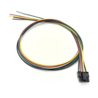 Kabel Molex Mega-fit dengan pelindung kepala kabel 2 Pin ke Terminal Ring 4MM 2004561212