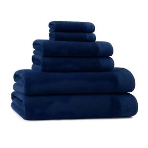 Luxury 6-Piece Cotton Towel Set for Adults 600 GSM Soft Garment-Dyed Hemstitched Pleated Border Includes Hanger Loop Home Use - Product Image 6