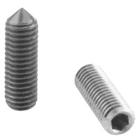Vis sans tête fendues en acier inoxydable 304 (vis de réglage) à pointe coupée, à pointe conique, à pointe plate ISO4026 pour machines et outils industriels