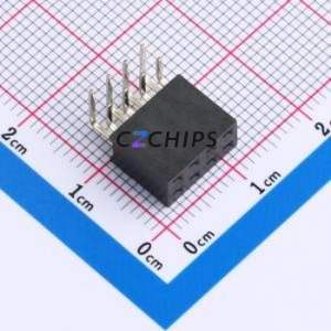 HC-PM254-8.5H-2x4PW-02A Pin Socket Bent Lead Through Hole,P=2.54mm Connector 2x4P 2.54mm 2.54mm Square Hole - Product Image 1