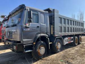 Camion léger diesel Howo 8x4 Euro 2, nouveau camion benne minier 10 roues, capacité de charge 11-20T, direction à gauche, caméra arrière, 251-350HP, 6-8L - Product Image 3