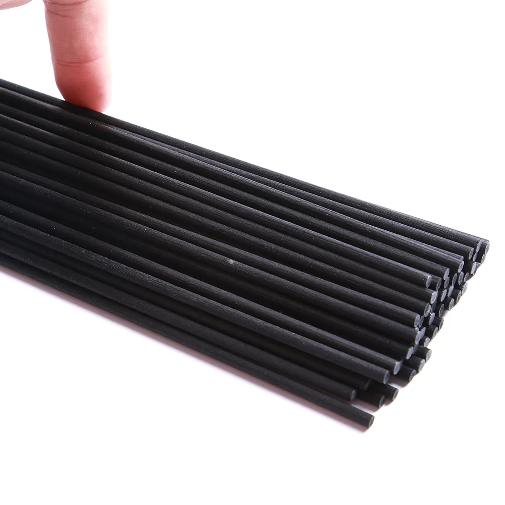 Hot Sale 3mm Weiß Schwarz Faser Reed Sticks Kleber frei Reed Rattan Diffusor Sticks Duft Fiber Stick