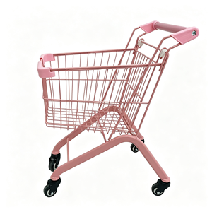 Chariot de courses 340L pour supermarché, grande capacité, robuste, en treillis métallique chromé, roues pivotantes silencieuses, kit pour usage commercial - Product Image 5