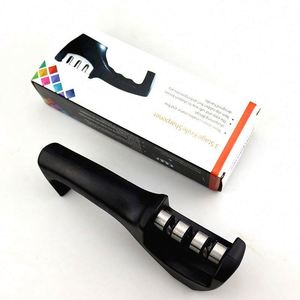 Wholesale Custom New Home Kitchen <b>Knife</b> <b>Sharpener</b> Ceramic Diamond Whetstone Three-stage Handheld Quick <b>Knife</b> <b>Sharpener</b> - Product Image 3
