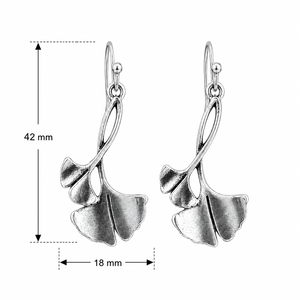 Orecchini a Forma di Foglia di Ginkgo per Donne, Stile Floreale Vintage Bohémien, Accessori per Orecchie da Indossare Quotidianamente - Product Image 5