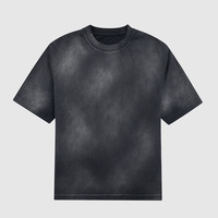 T-shirt Homme Américain Tendance à Manches Courtes Motif Cheval Pulvérisé Style Américain Rétro Polyvalent pour Couple