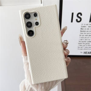 Coque de téléphone en cuir d'agneau d'affaires pour Samsung S25 S22 Plus S23FE S24 Ultra A55 A35 A25 A15 A54 A34 A24 A14 <span class=keywords><strong>A53</strong></span> A33 A13 <span class=keywords><strong>A22</strong></span> - Product Image 5