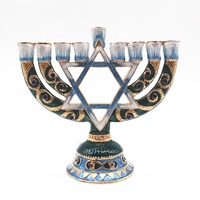 Décoration religieuse Hanouka, Ménorah, décorations pour la maison, Israël, judaïsme, rétro, 9 branches