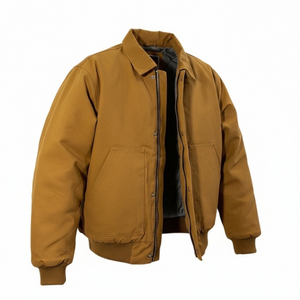 Industriële Gewatteerde Jas Vintage Parka Warm Heren Gewatteerd Canvas Ademende Biologisch Katoen Gewatteerde Heren Werkjassen - Product Image 3