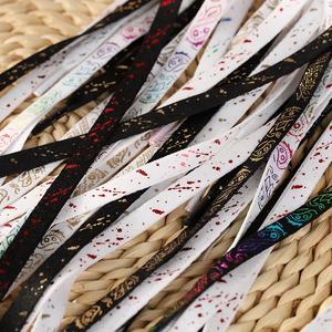 Lacets plats en argent bronzé à fleurs de noix de cajou <span class=keywords><strong>pour</strong></span> baskets AJ1AF1 <span class=keywords><strong>pour</strong></span> hommes et femmes <span class=keywords><strong>DUNK</strong></span> Splash Ink Rope Pair Sports/Casual - Product Image 2