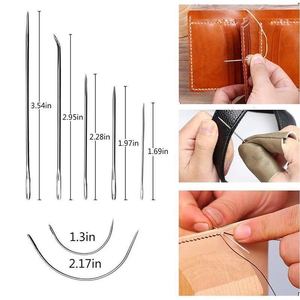 Outils pratiques en cuir <span class=keywords><strong>50</strong></span> pièces <span class=keywords><strong>Kit</strong></span> de couture artisanal complet <span class=keywords><strong>Kit</strong></span> d'artisanat professionnel pour la reliure couture travail du cuir - Product Image 5