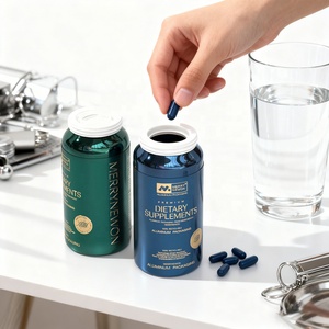 Bouteille en aluminium personnalisée pour capsules de vitalité pour hommes - Product Image 4