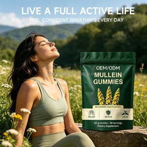 Gummies de molène aromatisées à la poire, complément alimentaire à base de plantes, OEM ODM, marque privée pour la santé des adultes - Product Image 2