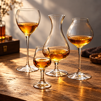 Verre de dégustation de whisky Tulip en cristal pour spiritueux, brandy, cognac, bar, restaurant, avec logo personnalisé, vente en gros