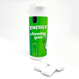 Goma de mascar de xilitol con cafeína personalizada al por mayor, con vitaminas, creatina monohidrato y extracto de hongo melena de león para energía - Product Image 4