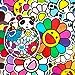 100 Stuks Bloem Stickers Pack Kleurrijke Waterdichte Cartoon Zonnebloem Stickers Geschenken Voor Kinderen