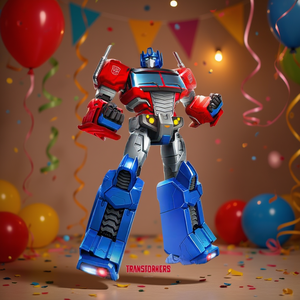 Ballon en feuille métallique Transformers Optimus Prime 76x53cm, décoration de fête pour enfants, lot de 2 - Product Image 3