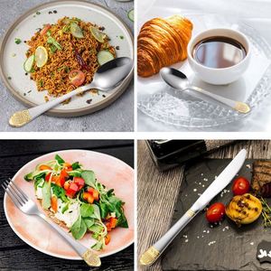 Juego de Cubiertos de Acero Inoxidable a Precio de Fábrica, Juego de Tenedores y Cucharas para Mesa de Comedor, Juego de 6 Piezas - Product Image 5