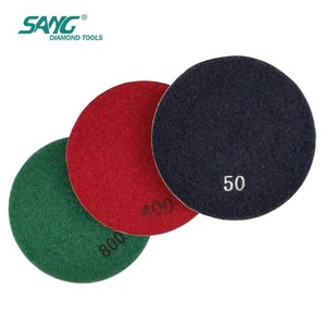 SANG Tools Tampons <span class=keywords><strong>de</strong></span> polissage en résine haute efficacité <span class=keywords><strong>de</strong></span> 3 et 4 pouces pour meuleuse à béton, terrazzo et marbre - Product Image 3
